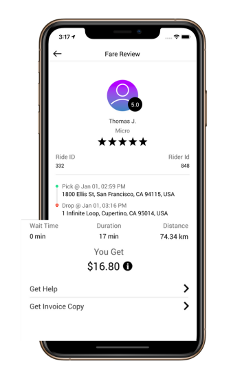 taxi app development company