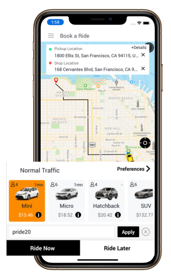 taxi app development company
