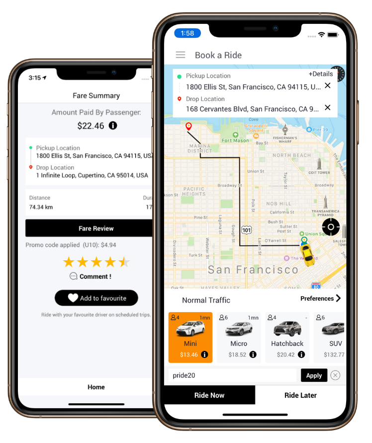 taxi app development company