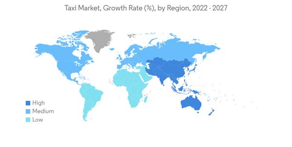 taxi market growth rate by region
