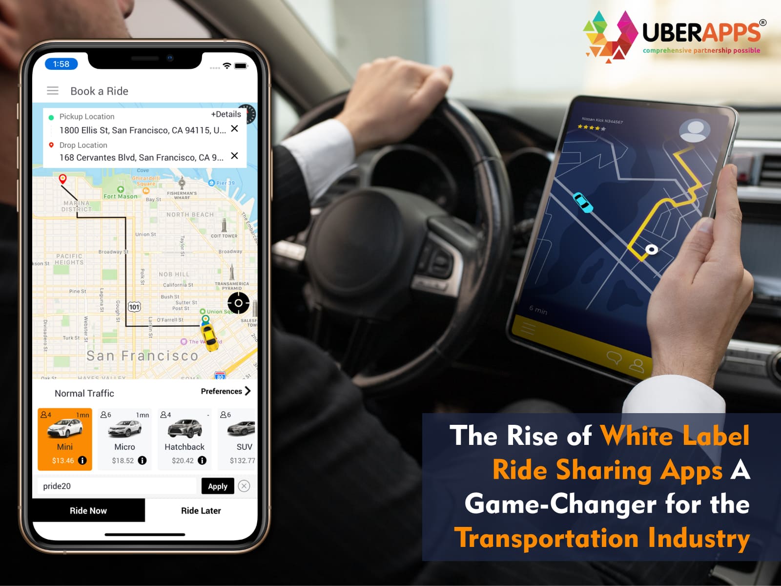 The Rise Of White Label Ride Sharing Apps: A Game-changer For The Transportation Industry